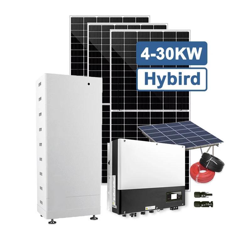 Hybrid 10 KW Solar Energy System, Three Phase Hybrid Home Complete Home Energy Storage System