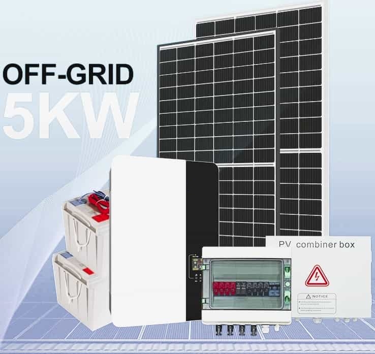 Off Grid 5 KW Solar Energy System, 5 kW Solar Kit Off-Grid