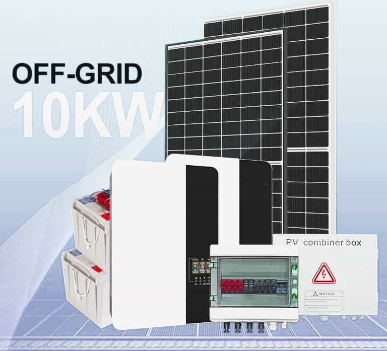 Off Grid 10 kW Solar Energy System, 10 KW Solar Kit Off-Grid