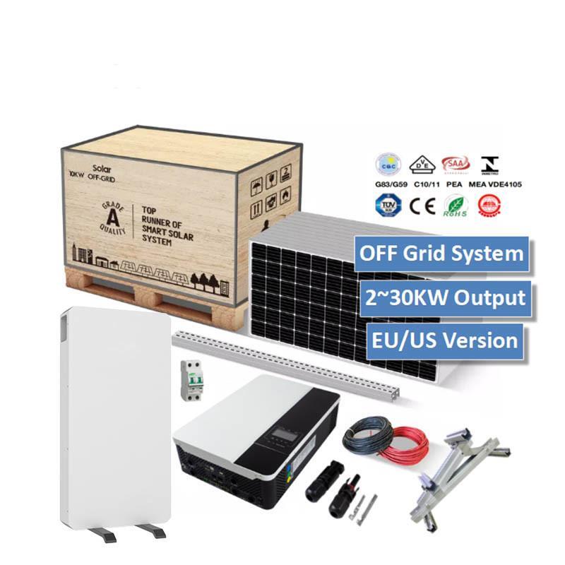 Off Grid 5 KW Solar Energy System, 5 KW Home off Grid Solar Power System with WiFi Monitor Growatt 230V Single Phase 