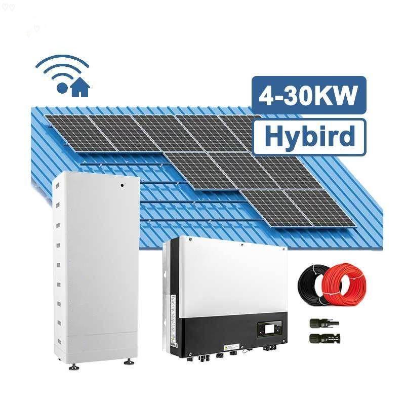 Hybrid 10 KW Solar Energy System, Three Phase Hybrid Home Complete Home Energy Storage System