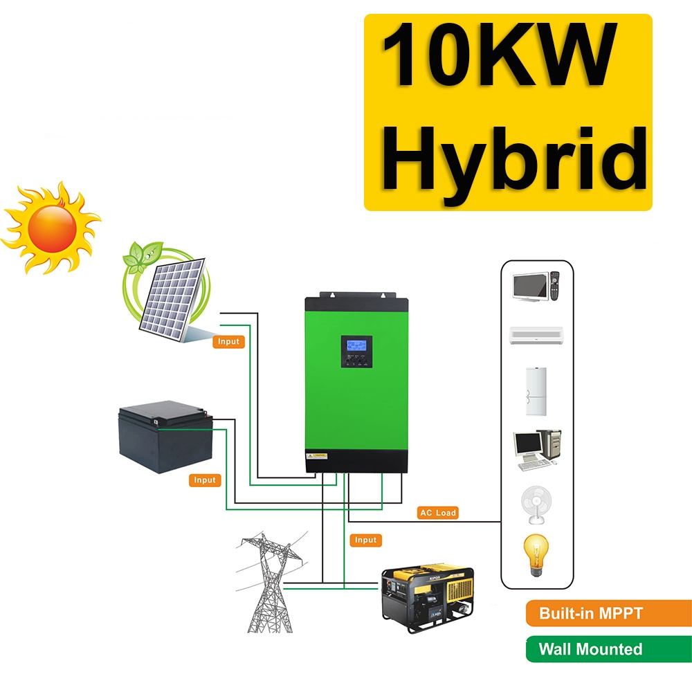 Hybrid 10 KW Solar Energy System, 10 KW Hybrid Solar Energy System