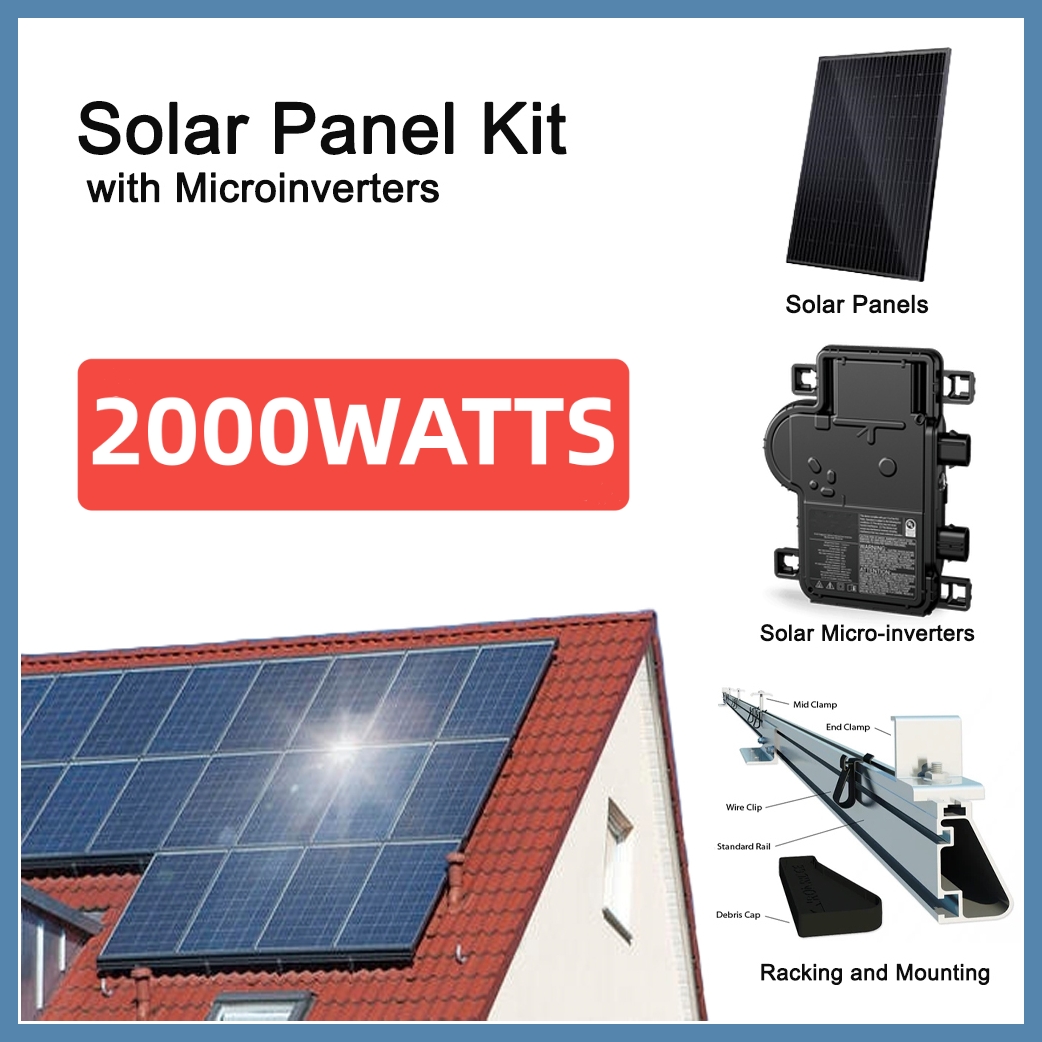 2kW Solar Panel Kit with Microinverters (2000 Watt)