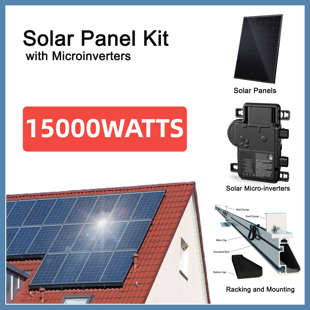 15kW Solar Panel Kit with Microinverters (15000 Watt)
